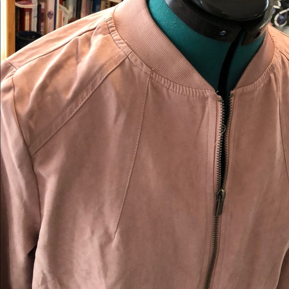 Long Bomber Jacket - M / Pink - Picture 4 of 8